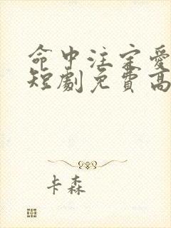 命中注定爱上我短剧免费高清完整版在线观看