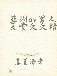 亚洲av男人的天堂久久精品