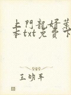 上门龙婿叶辰全本txt免费下载