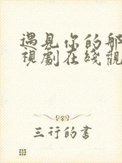 遇见你的那天电视剧在线观看免费