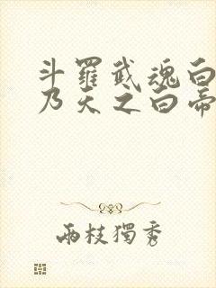 斗罗武魂白虎吾乃天之白帝笔趣阁