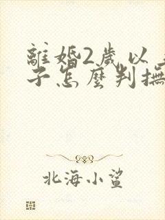 离婚2岁以上孩子怎么判抚养权