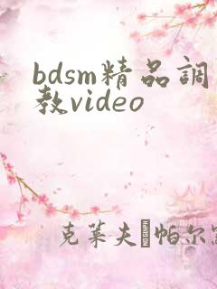 bdsm精品调教video
