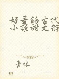 好看的古代言情小说甜文推荐