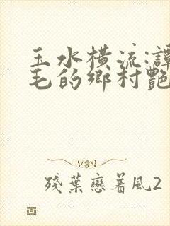 玉水横流:谭小毛的乡村艳事