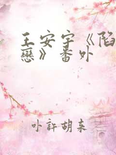 王安宇《陷入热恋》番外