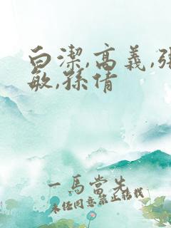 白洁,高义,张敏,孙倩