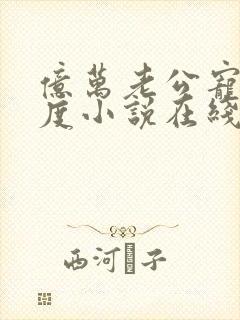 亿万老公宠妻无度小说在线阅读