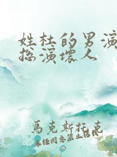 姓杜的男演员 总演坏人