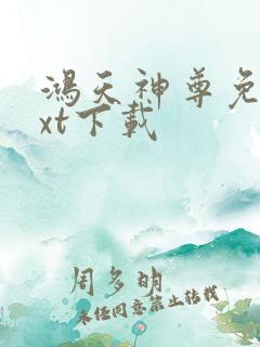 鸿天神尊免费txt下载