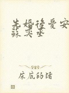 先婚后爱安然和苏奕丞