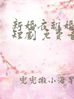 新婚夜离婚时 短剧 免费看