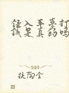 录入平台打字赚钱是真的吗