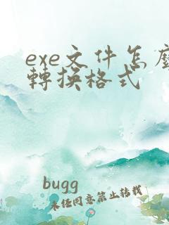 exe文件怎么转换格式