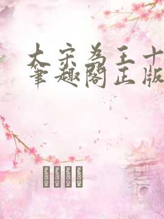 大宋为王十三年笔趣阁正版