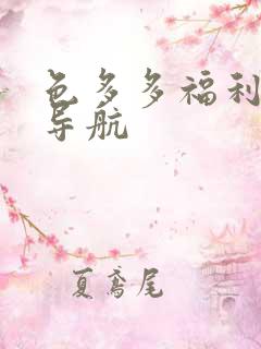 色多多福利视频导航