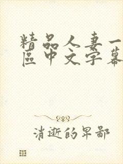 精品人妻一区二区中文字幕