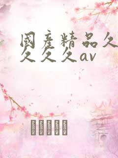 国产精品久久久久久久av