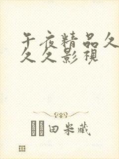 午夜精品久久久久久影视