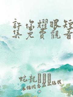 许你耀眼短剧全集免费观看