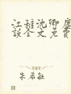 江稚沈卿尘的小说全文免费阅读0