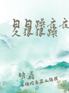 日日躁夜夜躁久久狠狠躁