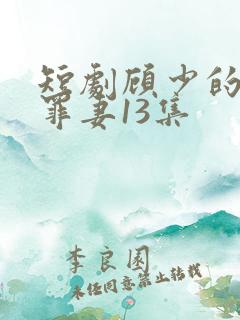 短剧顾少的隐婚罪妻13集