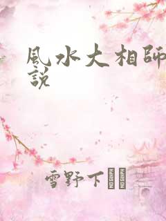 风水大相师 小说