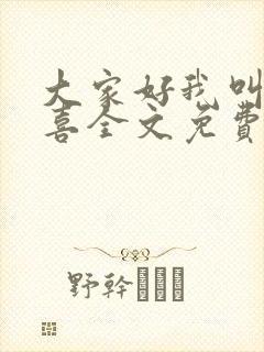 大家好我叫林小喜全文免费阅读