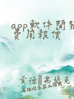 app软件开发费用报价