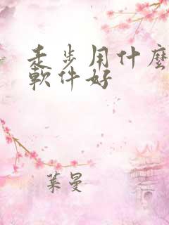 走步用什么计步软件好