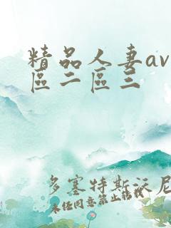 精品人妻av一区二区三