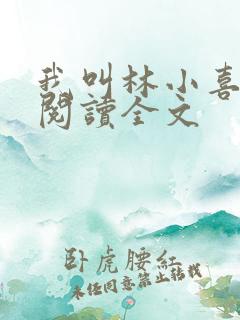 我叫林小喜免费阅读全文