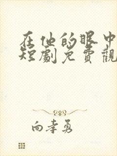 在他的眼中沦陷短剧免费观看