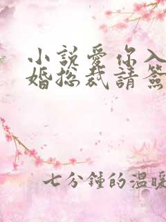 小说爱你入骨隐婚总裁请签字