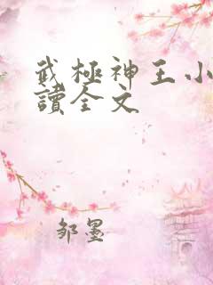 武极神王小说阅读全文