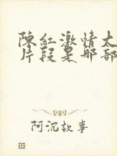 陈红激情大尺度片段是哪部