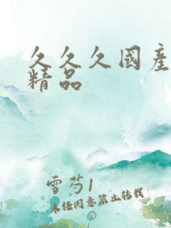 久久久国产成人精品