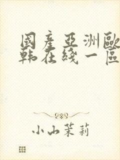 国产亚洲欧美日韩在线一区