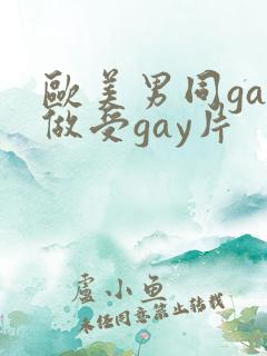 欧美男同gay做受gay片