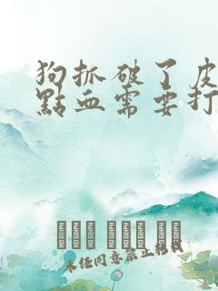 狗抓破了皮有一点血需要打针吗