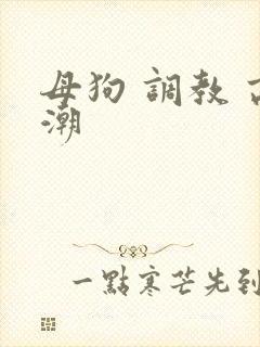 母狗 调教 高潮
