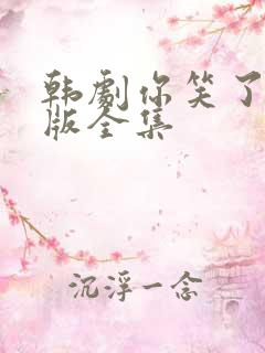 韩剧你笑了国语版全集