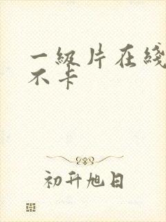 一级片在线播放不卡