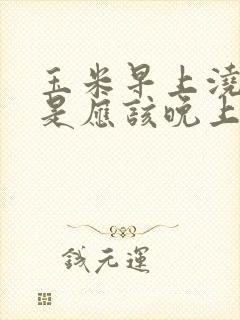 玉米早上浇水还是应该晚上浇水