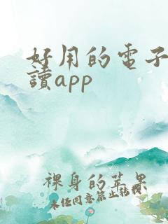 好用的电子书阅读app