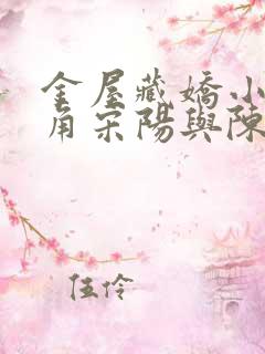 金屋藏娇小说主角宋阳与陈丽珍免费阅读