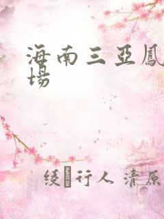 海南三亚凤凰机场