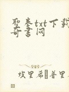 圣拳txt下载奇书网