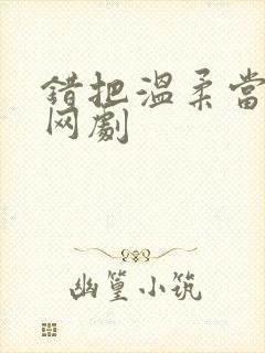 错把温柔当情深网剧